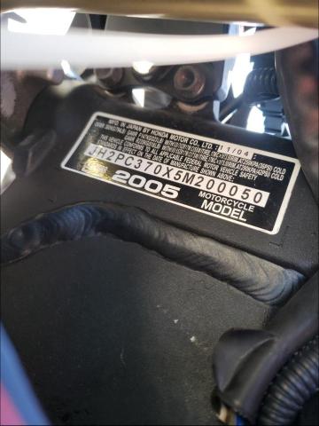 2005 HONDA CBR600 RR JH2PC370X5M200050