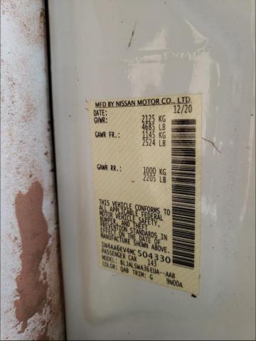 2021 NISSAN MAXIMA SR 1N4AA6EV4MC504330