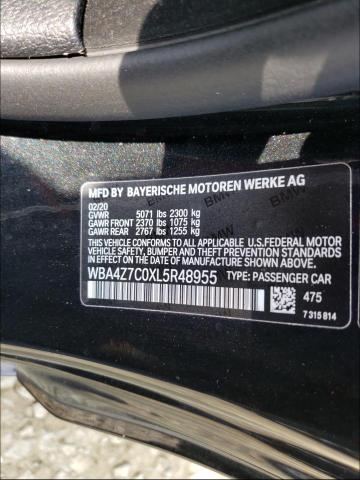 2020 BMW 440XI WBA4Z7C0XL5R48955