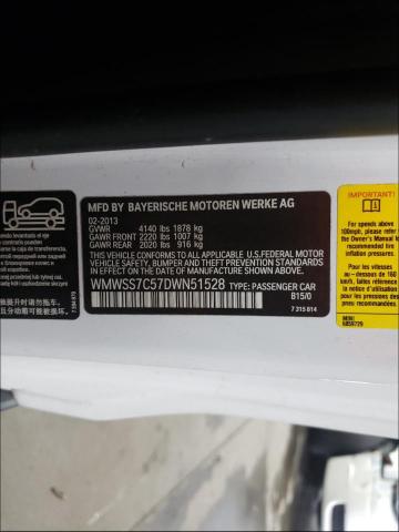 2013 MINI COOPER S P WMWSS7C57DWN51528