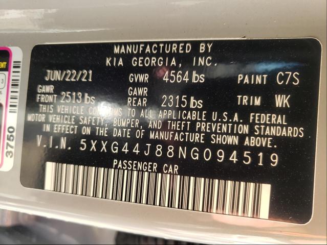 2022 KIA K5 GT 5XXG44J88NG094519