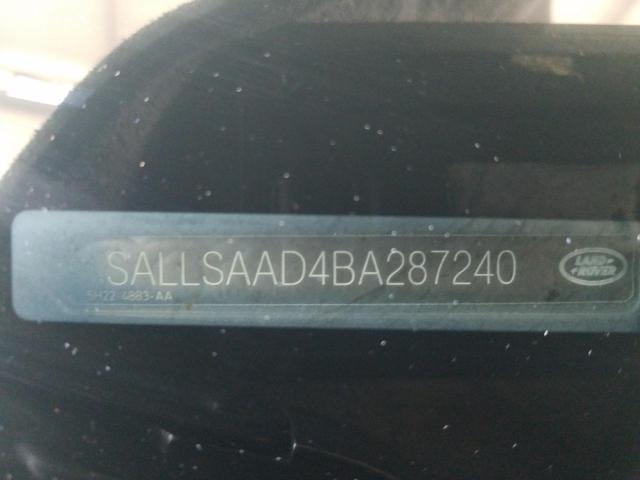 VIN: SALLSAAD4BA287240 Auction: COPART UAE Lot: 57748681 Location: DUBAI INDUSTRIAL CITY - DUBAI SALLSAAD4BA287240 RANG SPORT 2011 WHITE Photo 11