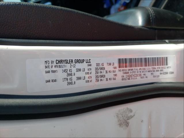 2012 DODGE DURANGO CR 1C4SDHDT4CC261585