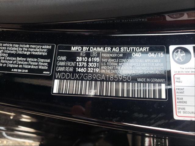 2016 MERCEDES-BENZ S MERCEDES WDDUX7GB9GA185950