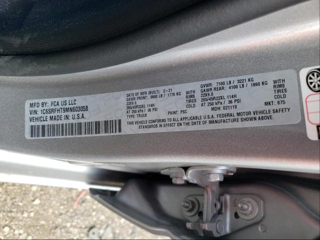 2021 RAM 1500 LIMIT 1C6SRFHT9MN603058