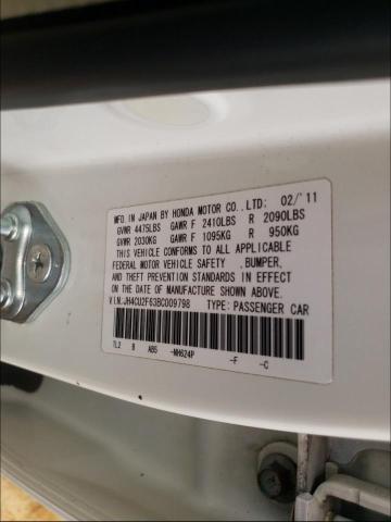2011 ACURA TSX JH4CU2F63BC009798