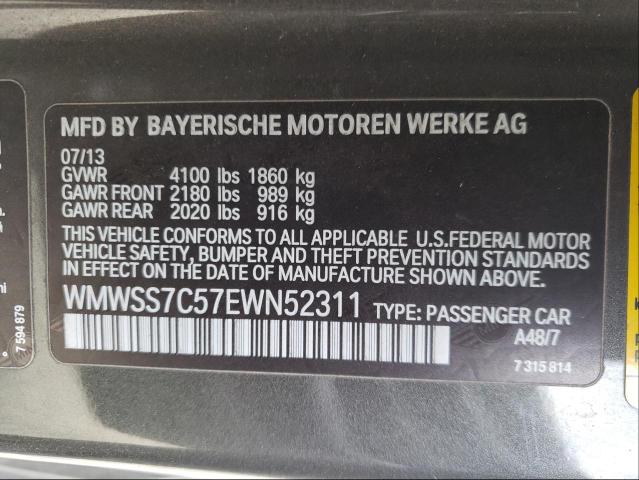 2014 MINI COOPER S P WMWSS7C57EWN52311