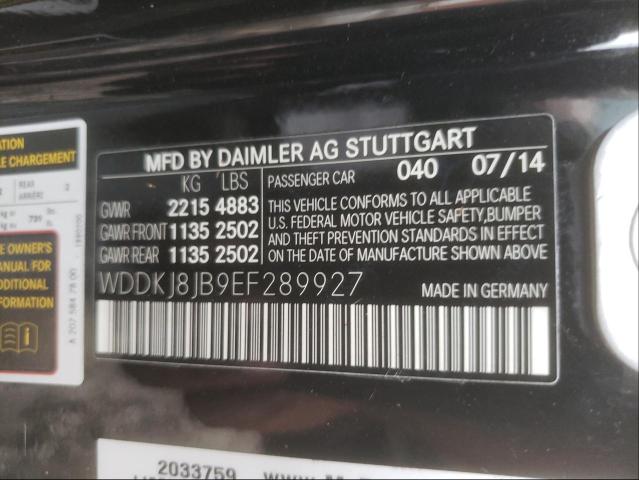 WDDKJ8JB9EF289927 Mercedes-Benz E 350 4Mat 2014. Фото: 9