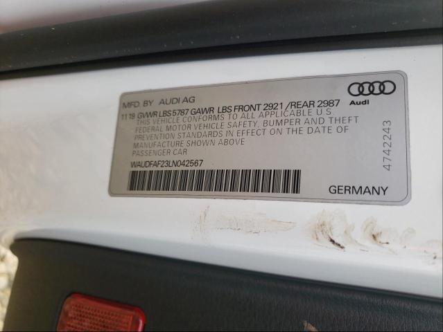 2020 AUDI S6 PREMIUM WAUDFAF23LN042567