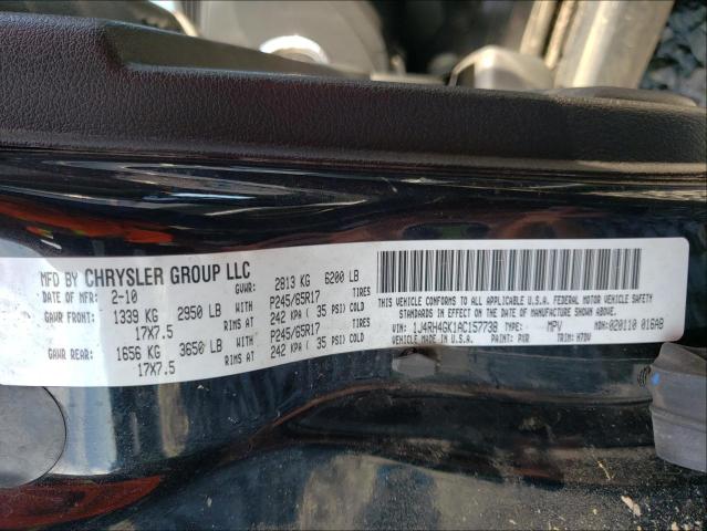 2010 JEEP COMMANDER 1J4RH4GK1AC157738