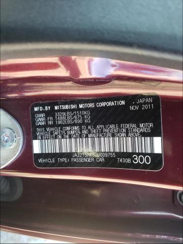 2012 MITSUBISHI I MIEV ES JA3215H13CU009755