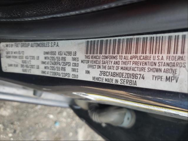 2014 FIAT 500L EASY ZFBCFABH0EZ019674