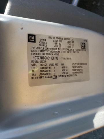 2013 GMC SAVANA G35 1GTZ7UBG0D1130770
