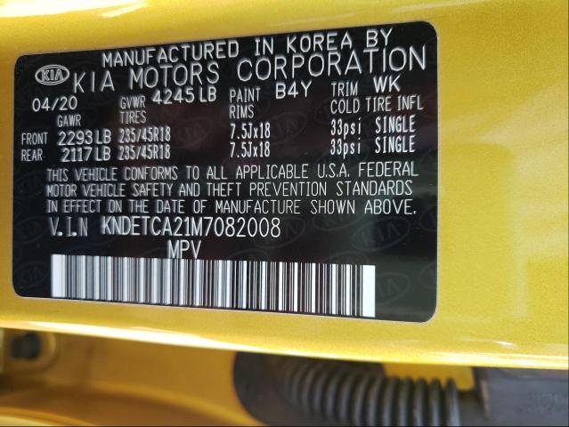2021 KIA SELTOS SX KNDETCA21M7082008