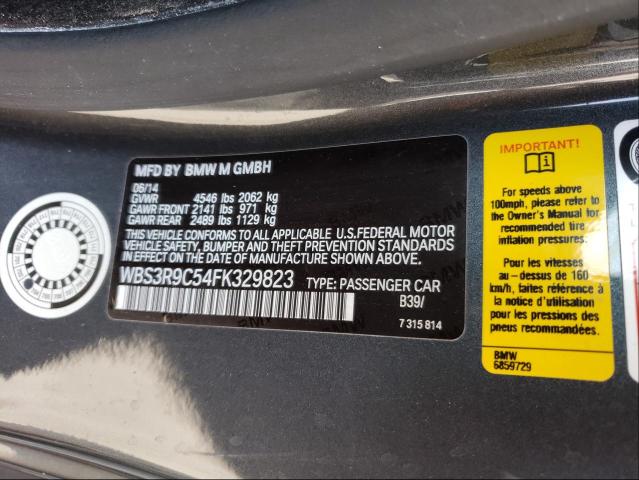 2015 BMW M4 WBS3R9C54FK329823