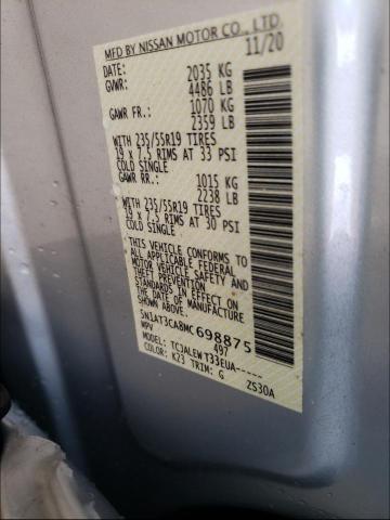 2021 NISSAN ROGUE SL 5N1AT3CA8MC698875