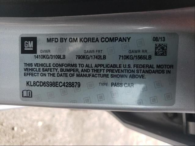 2014 CHEVROLET SPARK KL8CD6S98EC428879