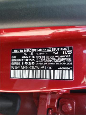 2021 MERCEDES-BENZ GLB 250 W1N4M4GB3MW091765