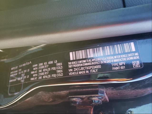 2016 JEEP RENEGADE T ZACCJBCT9GPE04950