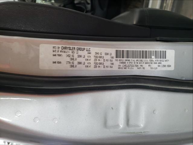 2013 DODGE DURANGO CR 1C4RDJDG7DC617604