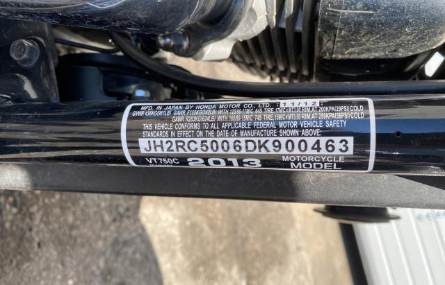 2013 HONDA VT750 C JH2RC5006DK900463