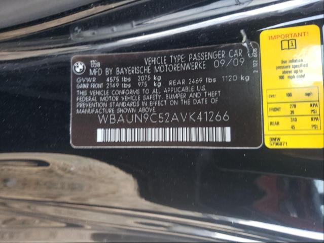 2010 BMW 135 I WBAUN9C52AVK41266