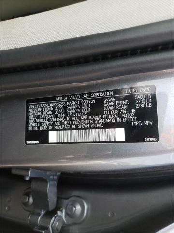 2019 VOLVO XC60 T6 IN LYVA22RLXKB215253