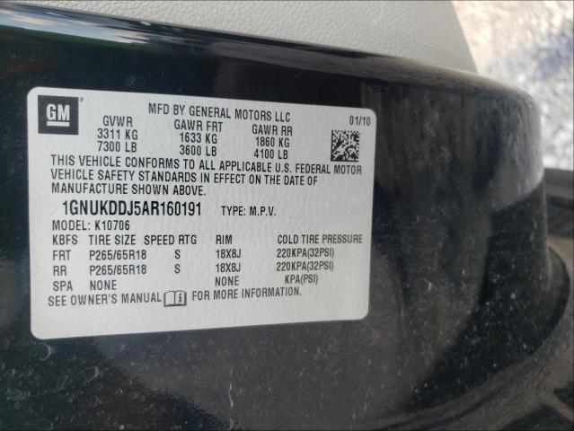 2010 CHEVROLET TAHOE HYBR 1GNUKDDJ5AR160191
