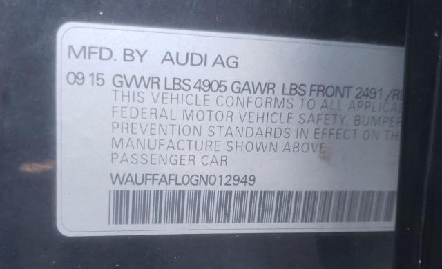 VIN WAUFFAFL0GN012949 2016 Audi A4, Premium Plus S-... no.10