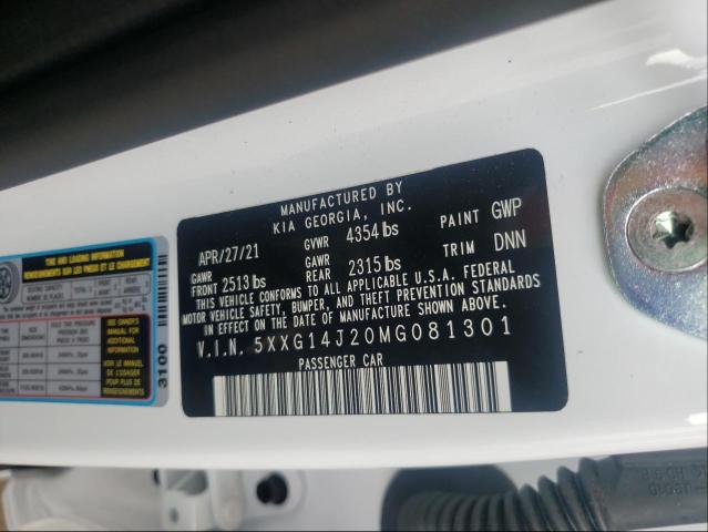 2021 KIA K5 LXS 5XXG14J20MG081301