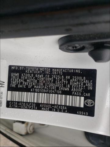 2015 TOYOTA AVALON HYB 4T1BD1EB4FU047106