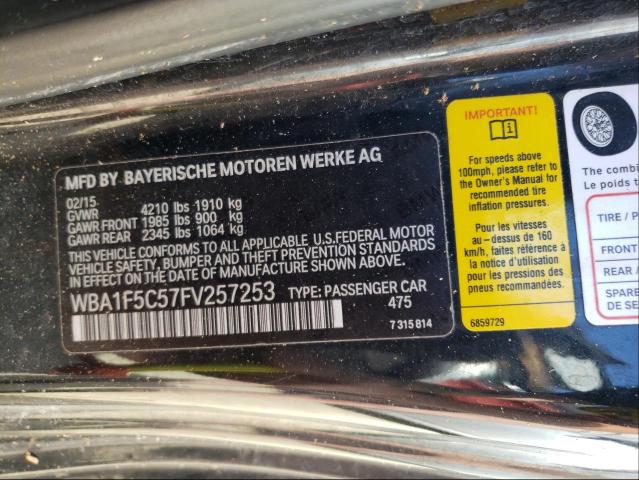 2015 BMW 228 I WBA1F5C57FV257253