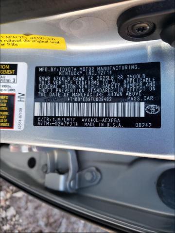 2015 TOYOTA AVALON HYB 4T1BD1EB9FU038482
