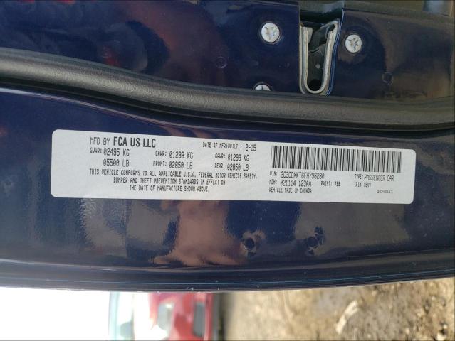 2015 DODGE CHARGER PO 2C3CDXKT6FH796280