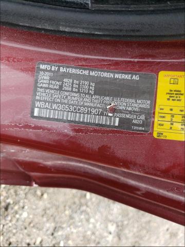 2012 BMW 640 I WBALW3C53CC891907