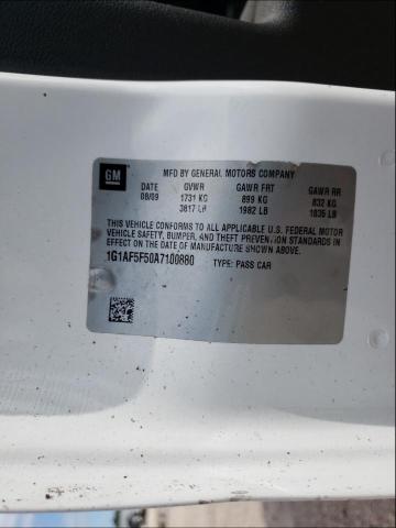 2010 CHEVROLET COBALT 2LT 1G1AF5F50A7100880