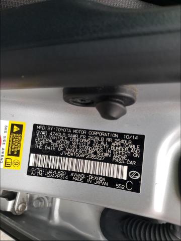 2015 LEXUS ES300H JTHBW1GG6F2085227