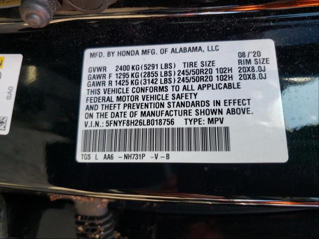 2020 HONDA PASSPORT S 5FNYF8H26LB018756