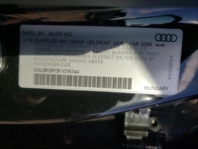 2015 AUDI S3 PREMIUM WAUBFGFF3F1076744