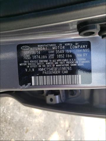 2015 HYUNDAI ACCENT GS KMHCT5AE3FU198761