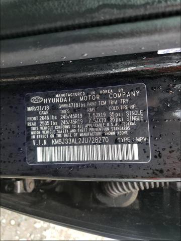 2018 HYUNDAI TUCSON SPO KM8J33AL2JU728270