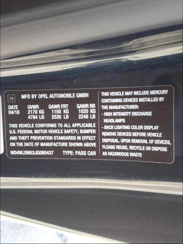 2018 BUICK CASCADA SP W04WJ3N53JG090437