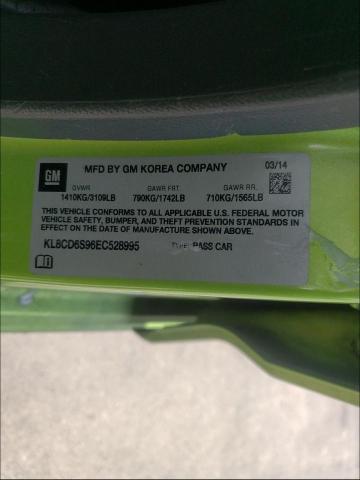 2014 CHEVROLET SPARK KL8CD6S96EC528995