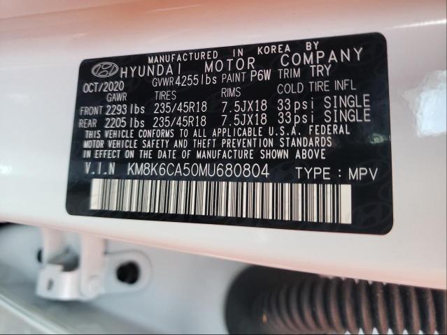 2021 HYUNDAI KONA NIGHT KM8K6CA50MU680804