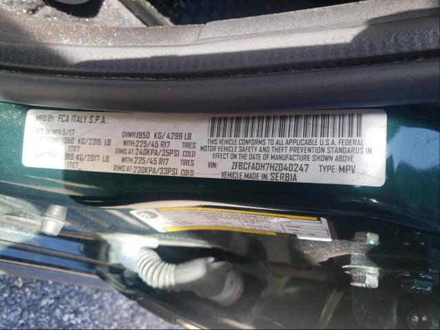 2017 FIAT 500L TREKK ZFBCFADH7HZ040247