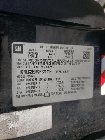 2012 CHEVROLET TAHOE POLI 1GNLC2E07CR321419