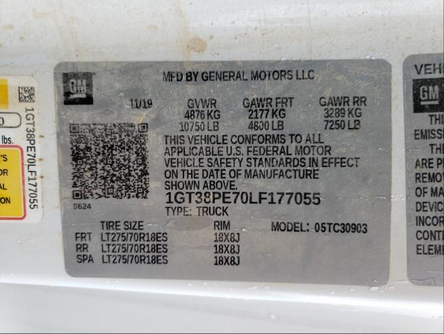 2020 GMC SIERRA C35 1GT38PE70LF177055