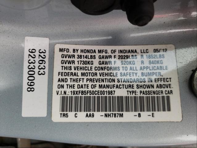 2012 HONDA CIVIC NATU 19XFB5F50CE001987