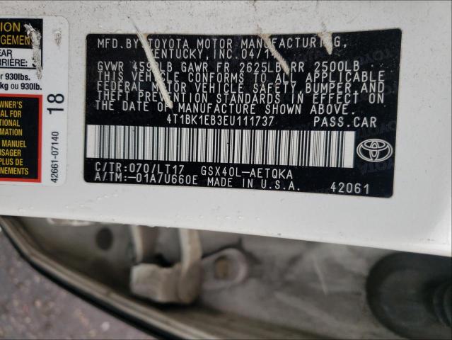 2014 TOYOTA 1/2 TON SH 4T1BK1EB3EU111737