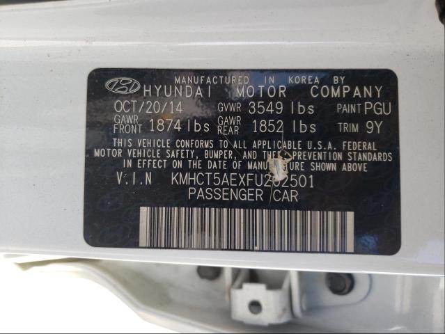 2015 HYUNDAI ACCENT GS KMHCT5AEXFU202501